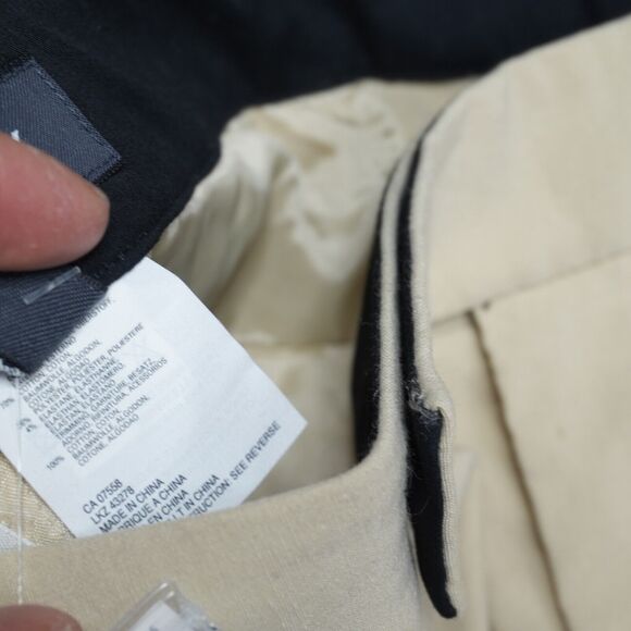 MEXX Women's Chinos Trouser Pants Wide Leg Cream NEW Sz 12 33x33 Stretch Cotton - Picture 4 of 13